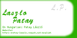laszlo patay business card